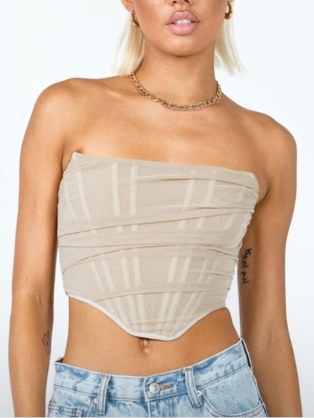 PRINCESS POLLY Avery Bustier Corset Top